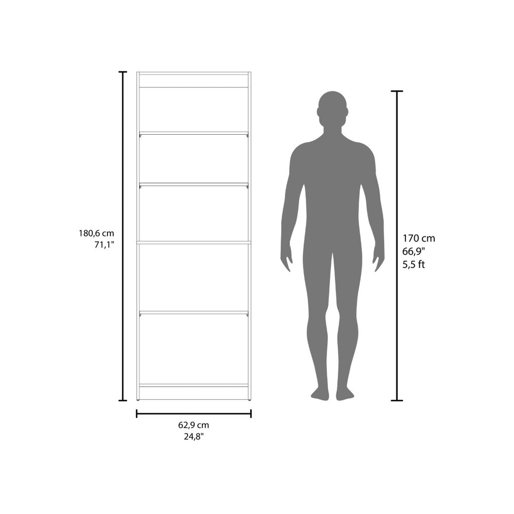 English Elm Bookcase Set 3 Piece Natural Oak Modular Wall Storage for Office or Living Room B097S00292
