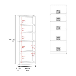 English Elm Bookcase Set 3 Piece Natural Oak Modular Wall Storage for Office or Living Room B097S00292