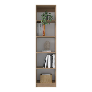 English Elm Bookcase Set 3 Piece Natural Oak Modular Wall Unit Open Shelving with Cabinet Storage B097S00301