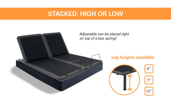 English Elm Queen Adjustable Bed Base with Voice Control Zero Gravity and Whisper Quiet Motor B108131464