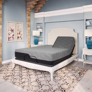 English Elm Bridgevine Home Split Head King Mattress Cooling Gel Foam Adjustable Base Ready B108131477