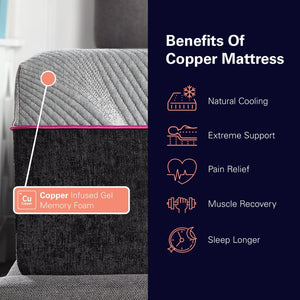 English Elm Renew Kids Twin Mattress with Talalay Latex and Copper Memory Foam Cooling Layers B108131494