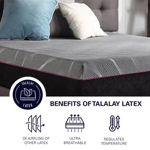 English Elm Renew Kids Twin Mattress with Talalay Latex and Copper Memory Foam Cooling Layers B108131494