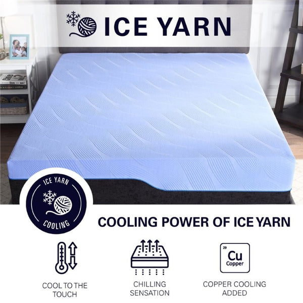 English Elm Bridgevine Home Talalay Latex Hybrid Mattress with Copper Foam and Pocketed Coil Support B108131512