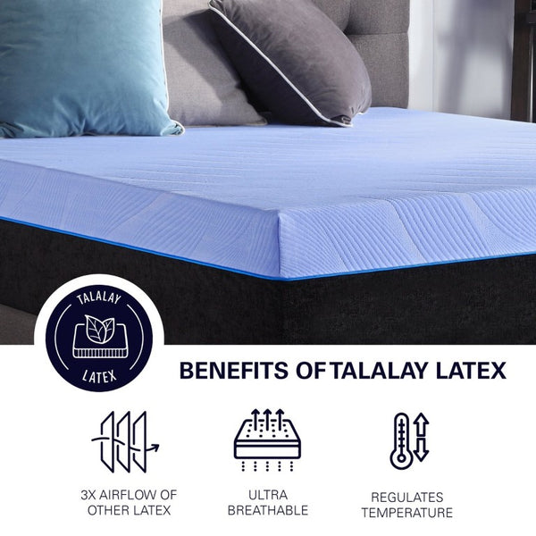 English Elm Bridgevine Home 12 Inch Six Layer Hybrid Latex Coil Mattress for Side Sleepers B108131514