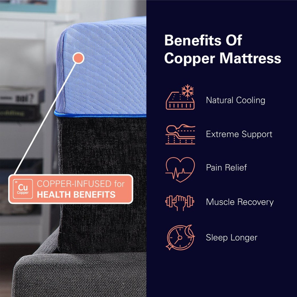 English Elm Bridgevine Home Twin Hybrid Mattress Latex Foam Coils Cooling Kids Sleep Support B108131515