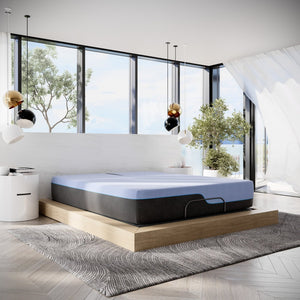 English Elm Bridgevine Home 12 Inch Flex Head Hybrid King Mattress with Latex and Cooling Foam Layers B108P160144