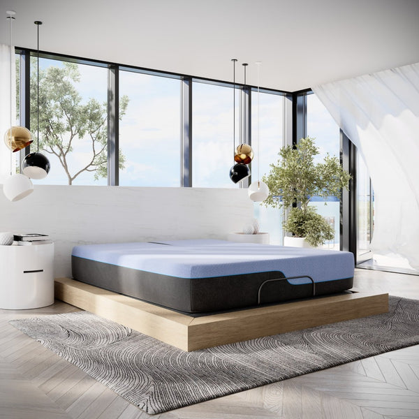 English Elm Bridgevine Home 12 Inch Flex Head Hybrid King Mattress with Latex and Cooling Foam Layers B108P160144