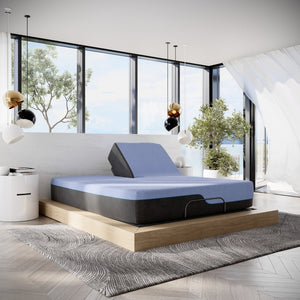 English Elm Bridgevine Home Flex Head Hybrid Queen Mattress with Latex Foam and Cooling Cover B108P160145