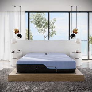 English Elm Bridgevine Home Flex Head Hybrid Queen Mattress with Latex Foam and Cooling Cover B108P160145