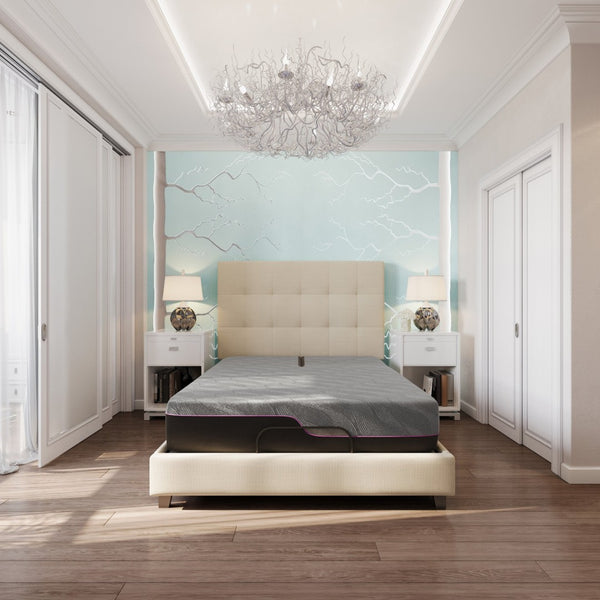 English Elm Bridgevine Talalay Latex King Mattress with Adjustable Head Copper Cooling Foam B108P160219