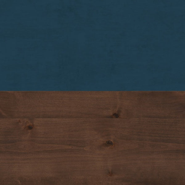 English Elm Nora Farmhouse Modular Storage Cabinet with Wood Veneer Base for Living or Dining Rooms Blue B108P345191