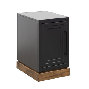 English Elm Nora Slim Farmhouse End Table with Hidden Cabinet Storage for Living Room B108P427295