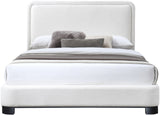 Nolita Cream Linen Textured Fabric Queen Bed B1202Cream-Q Meridian Furniture