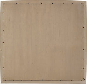 Meridian Furniture Caswell Art Deco Oak Veneer Wall Mirror with Rich Grain Finish for Bedroom Elegance Natural B1203-M