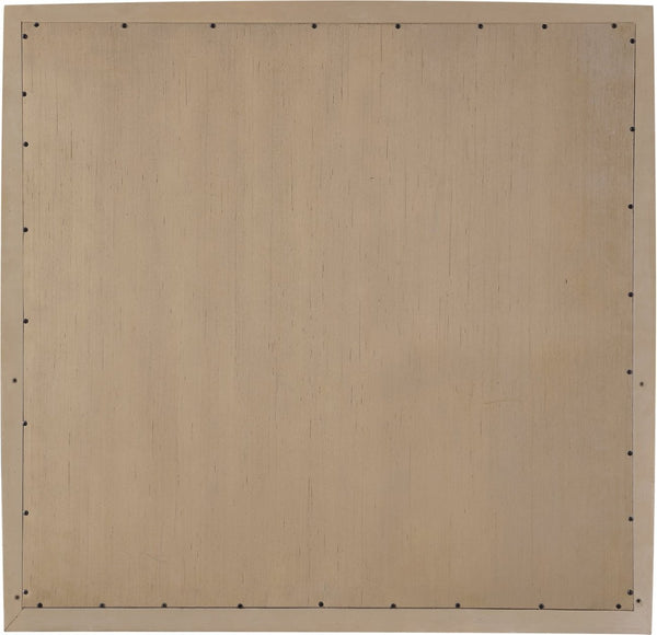 Meridian Furniture Caswell Art Deco Oak Veneer Wall Mirror with Rich Grain Finish for Bedroom Elegance Natural B1203-M