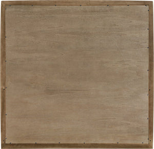 Meridian Furniture Caswell Art Deco Oak Veneer Wall Mirror with Rich Grain Finish for Bedroom Elegance Brown B1204-M