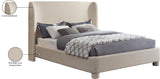 Penny Beige Polyester Fabric King Bed B1205Beige-K Meridian Furniture