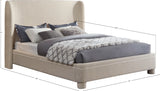 Penny Beige Polyester Fabric King Bed B1205Beige-K Meridian Furniture