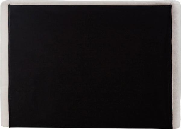 Penny Cream Linen Textured Fabric Queen Bed B1205Cream-Q Meridian Furniture