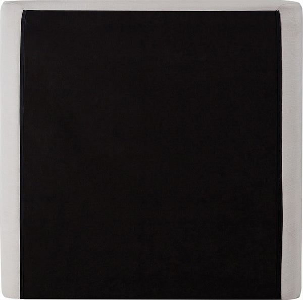 Penny Cream Linen Textured Fabric Twin Bed B1205Cream-T Meridian Furniture