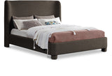 Penny Brown Boucle Fabric King Bed B1206Brown-K Meridian Furniture