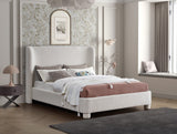 Penny Cream Boucle Fabric Full Bed B1206Cream-F Meridian Furniture