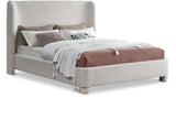 Penny Cream Boucle Fabric King Bed B1206Cream-K Meridian Furniture