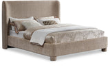 Penny Beige Chenille Fabric Full Bed B1207Beige-F Meridian Furniture