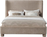 Penny Beige Chenille Fabric King Bed B1207Beige-K Meridian Furniture