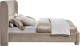 Penny Beige Chenille Fabric King Bed B1207Beige-K Meridian Furniture