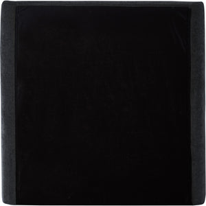 Penny Black Chenille Fabric Twin Bed B1207Black-T Meridian Furniture