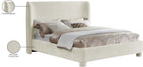 Penny Cream Chenille Fabric Full Bed B1207Cream-F Meridian Furniture