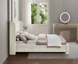 Penny Cream Chenille Fabric Full Bed B1207Cream-F Meridian Furniture