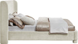 Penny Cream Chenille Fabric King Bed B1207Cream-K Meridian Furniture