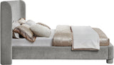 Penny Light Grey Chenille Fabric King Bed B1207Grey-K Meridian Furniture