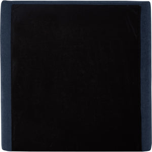 Penny Navy Chenille Fabric Twin Bed B1207Navy-T Meridian Furniture