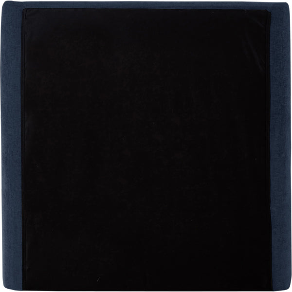 Penny Navy Chenille Fabric Twin Bed B1207Navy-T Meridian Furniture