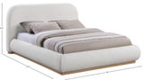 Vaughn Cream King Bed B1208Cream-K Meridian Furniture