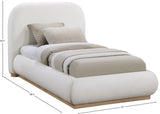 Vaughn Cream Twin Bed B1208Cream-T Meridian Furniture