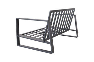 English Elm Double Seat Aluminum Sofa and Coffee Table Set for Modern Indoor or Covered Patio Living B120P293353