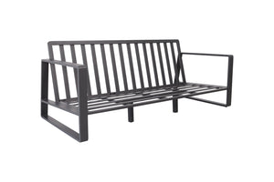 English Elm Three-seat Sofa Set with Rectangular Coffee Table Milky White Upholstered Living Room B120P293370