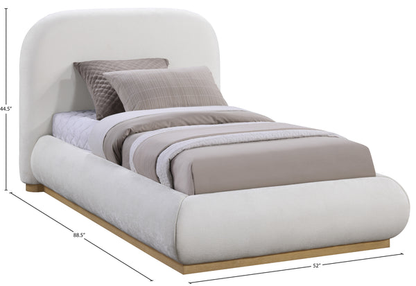 Vaughn Cream Twin Bed B1211Cream-T Meridian Furniture