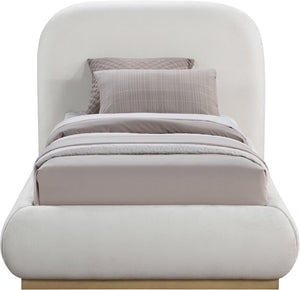 Vaughn Cream Twin Bed B1211Cream-T Meridian Furniture
