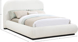 Vaughn Cream King Bed B1213Cream-K Meridian Furniture