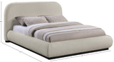 Vaughn Beige Full Bed B1214Beige-F Meridian Furniture