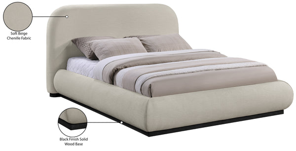 Vaughn Beige Queen Bed B1214Beige-Q Meridian Furniture
