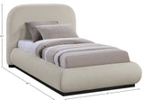 Vaughn Beige Twin Bed B1214Beige-T Meridian Furniture