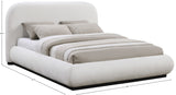 Vaughn Cream King Bed B1214Cream-K Meridian Furniture