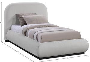 Vaughn Grey Twin Bed B1214Grey-T Meridian Furniture
